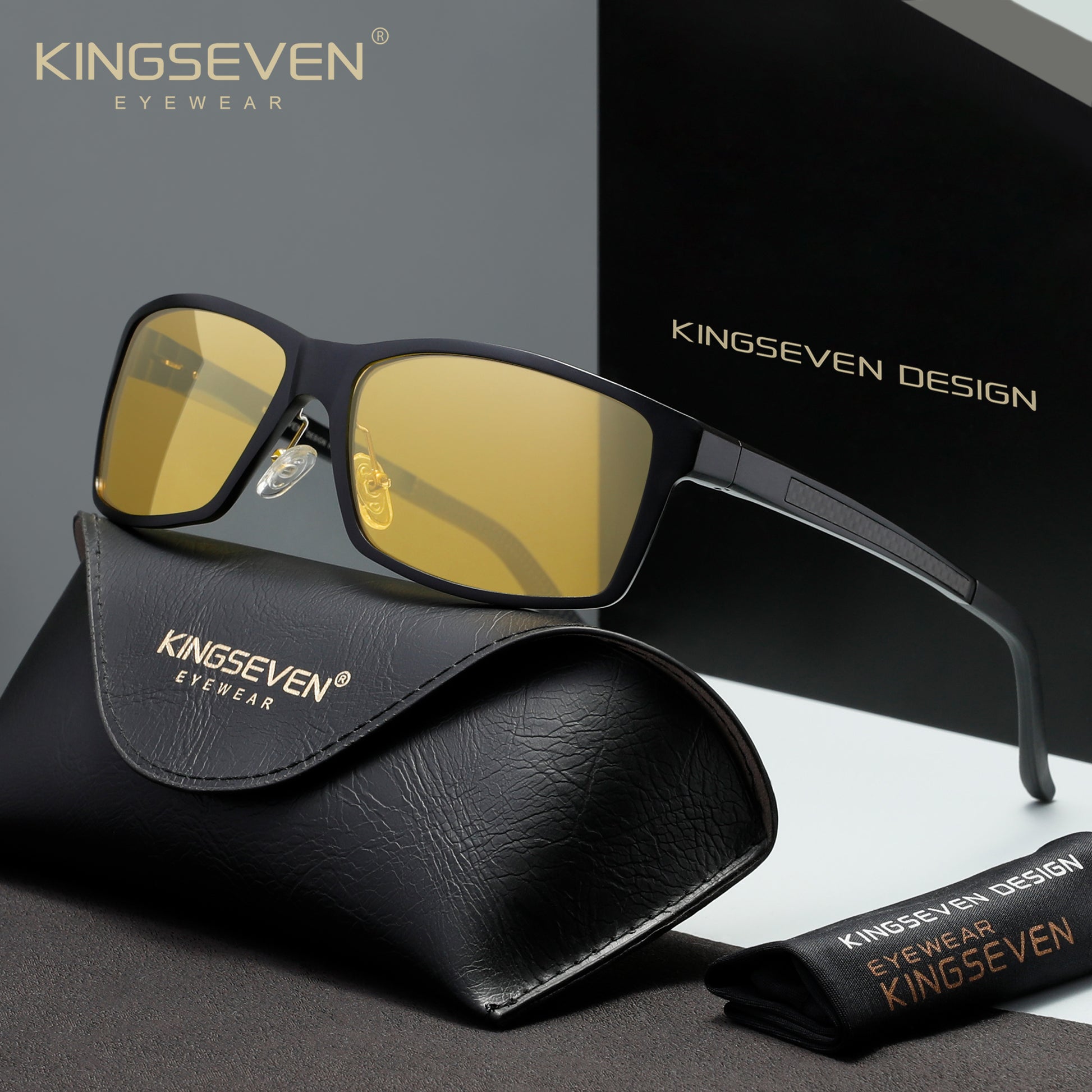 KINGSEVEN N7021 night-vision polarized sunglasses for men