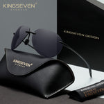 KINGSEVEN N7027 black polarized sunglasses for men