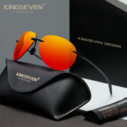 KINGSEVEN N7027 red polarized sunglasses for men