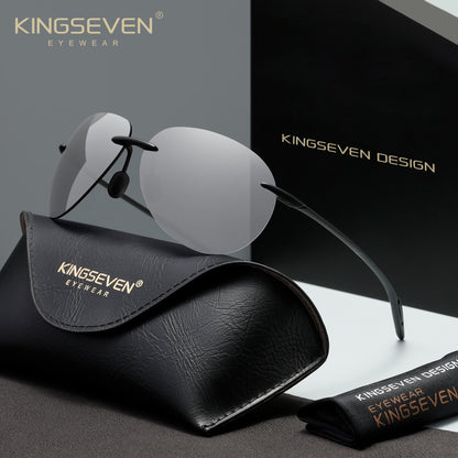 KINGSEVEN N7027 white polarized sunglasses for men