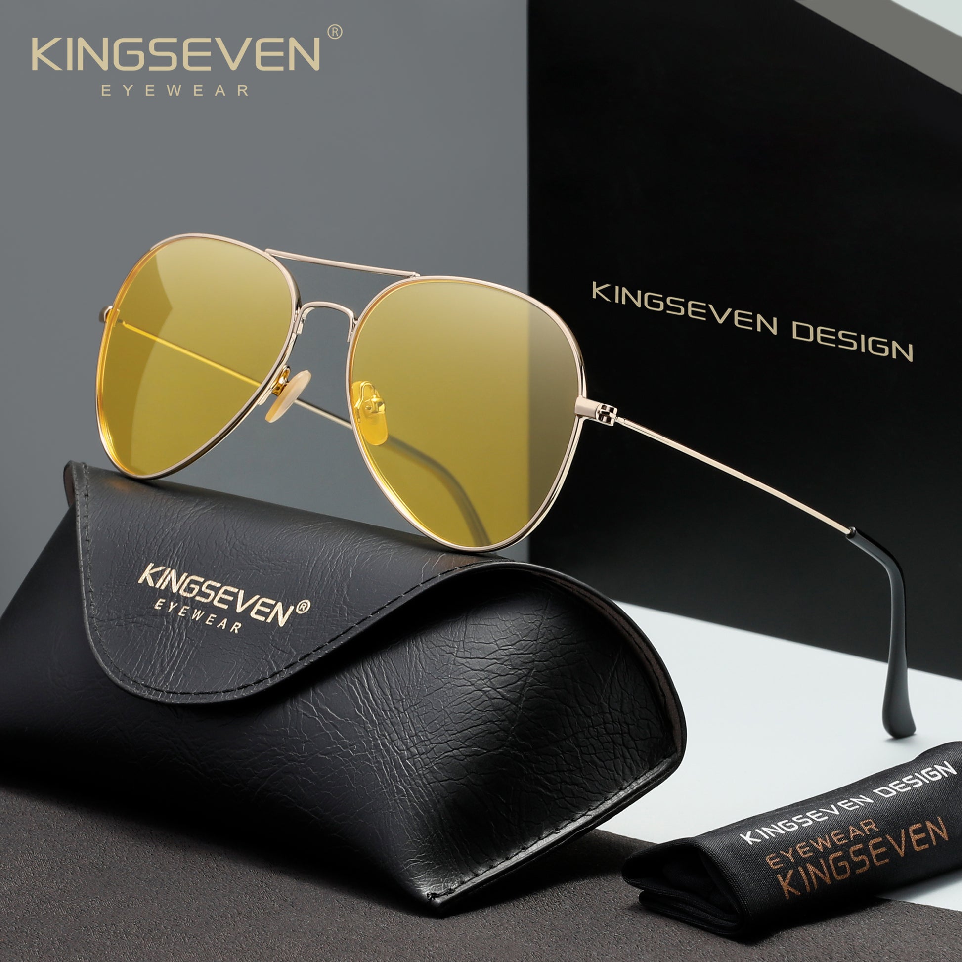 KINGSEVEN N7115 night-vision polarized sunglasses for women