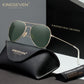 KINGSEVEN N7115 gold-green polarized sunglasses for men