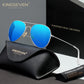 KINGSEVEN N7115 silver-blue polarized sunglasses for men