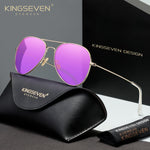 KINGSEVEN N7115 purple polarized sunglasses for women