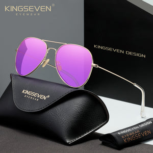 KINGSEVEN N7115 purple polarized sunglasses for women