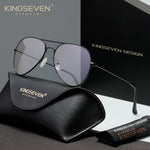 KINGSEVEN N7715 black 45% blue-light blocking sunglasses for men