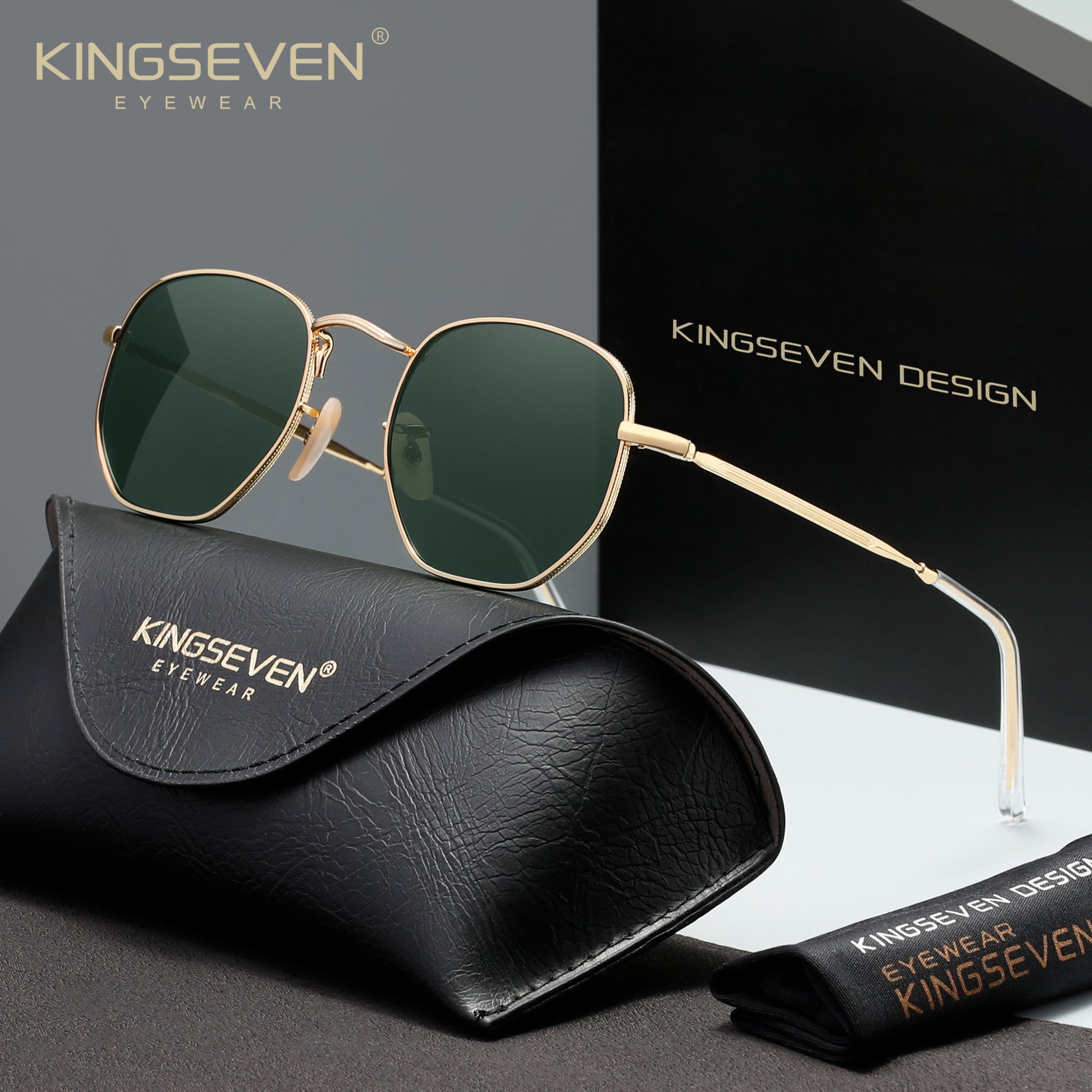 KINGSEVEN N7116 green polarized sunglasses