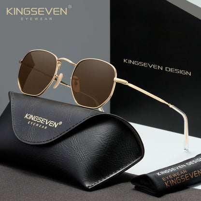 KINGSEVEN N7116 brown polarized sunglasses