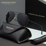 KINGSEVEN N7117 black polarized sunglasses for women