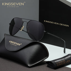 KINGSEVEN N7117 black polarized sunglasses for women
