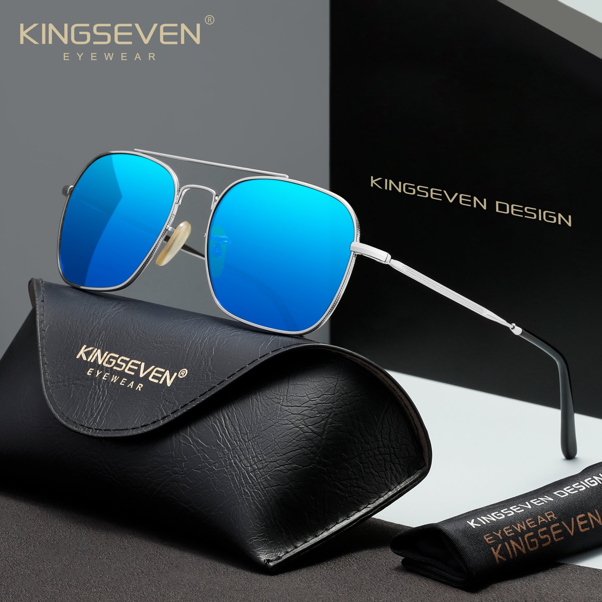 KINGSEVEN N7118 blue polarized sunglasses