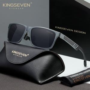 KINGSEVEN N7180 gun-gray polarized sunglasses for men