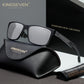 KINGSEVEN N7180 black-white polarized sunglasses for men