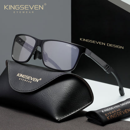 KINGSEVEN N7180 black 45% blue light blocking sunglasses for men