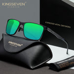 KINGSEVEN N7190 black-green polarized sunglasses for men