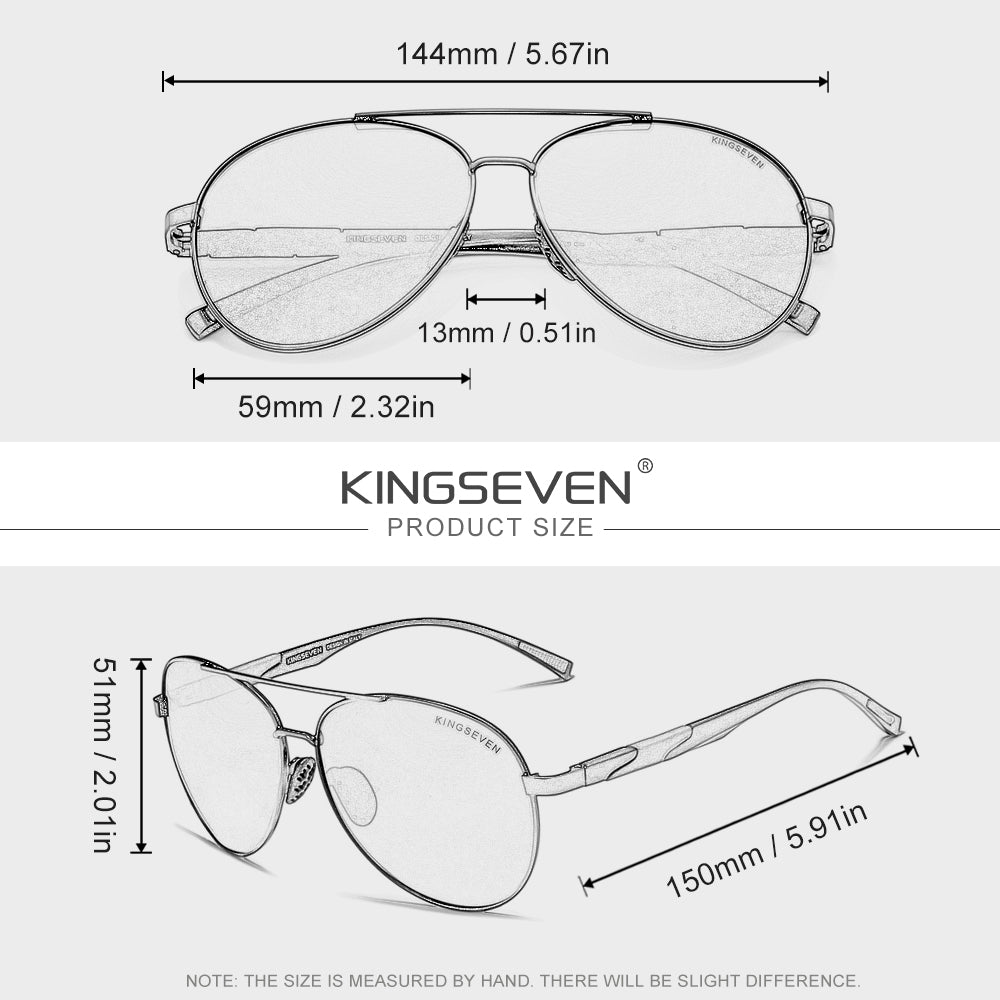 KINGSEVEN N7228 sunglasses size