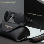 KINGSEVEN N7309 black polarized sunglasses for men