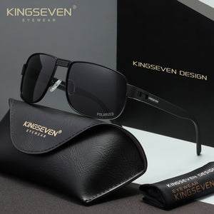 KINGSEVEN N7309 black polarized sunglasses for men