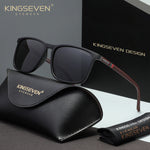 KINGSEVEN N7365 matte black gray polarized sunglasses