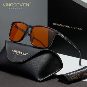 KINGSEVEN N7365 shiny-black 99% blue light sunglasses