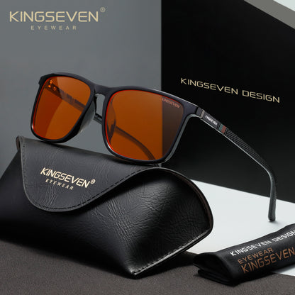 KINGSEVEN N7365 shiny-black 99% blue light sunglasses