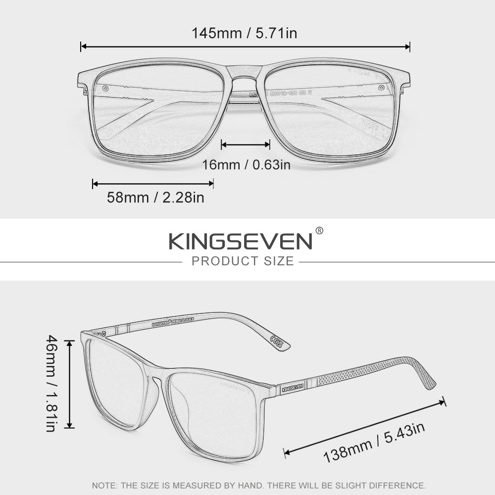 KINGSEVEN N7365 sunglasses size