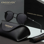 KINGSEVEN N7375 black-gray polarized sunglasses for men