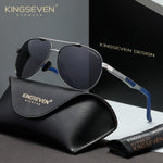 KINGSEVEN N7720 gun-gray polarized sunglasses for men