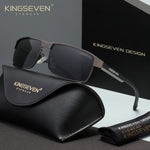 KINGSEVEN N7756 gun gray polarized sunglasses for men