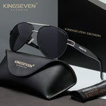KINGSEVEN N7777 silver-gray polarized sunglasses for men