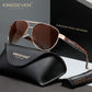 KINGSEVEN N7777 gold-brown polarized sunglasses for men
