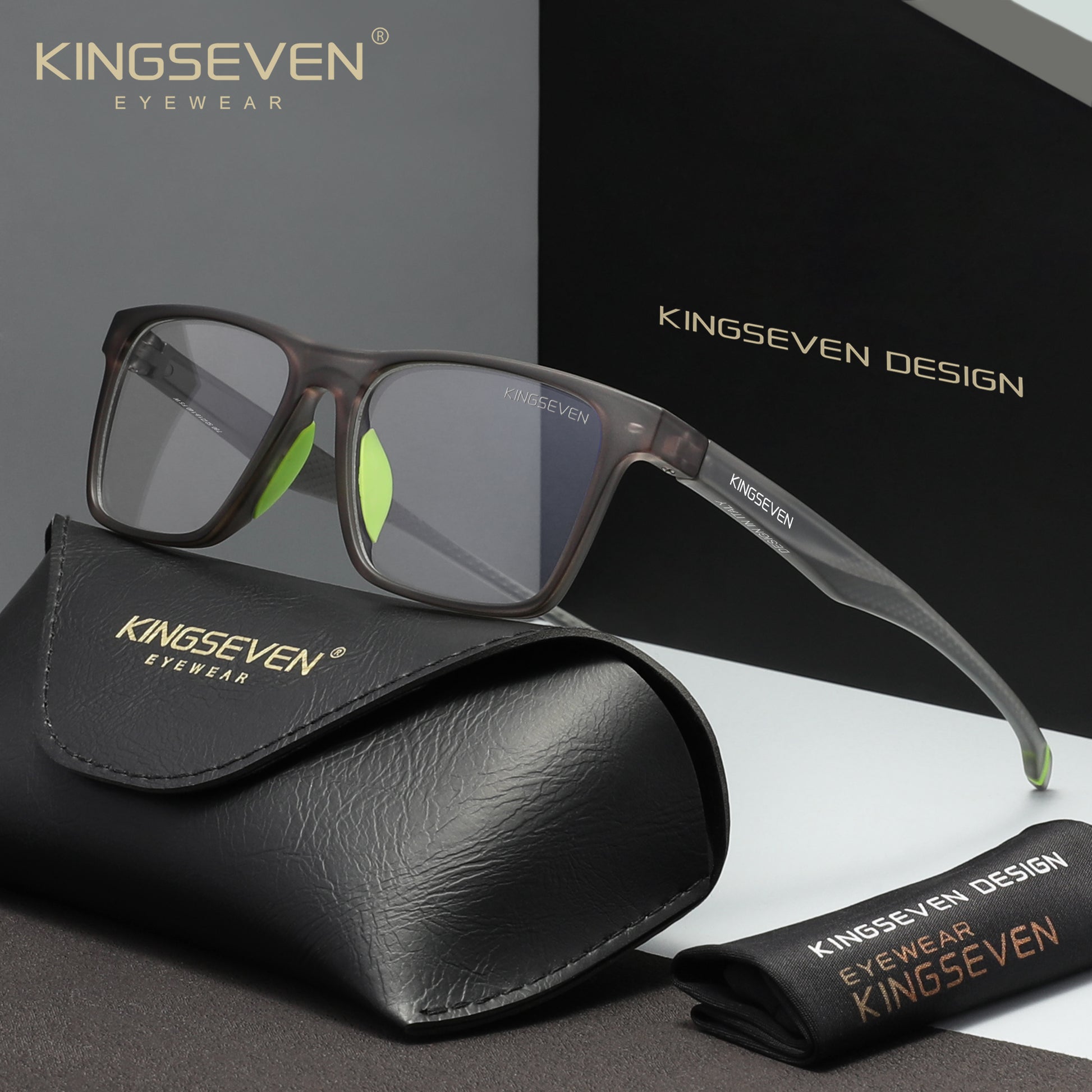 KINGSEVEN N780 gray-yello blue light sunglasses