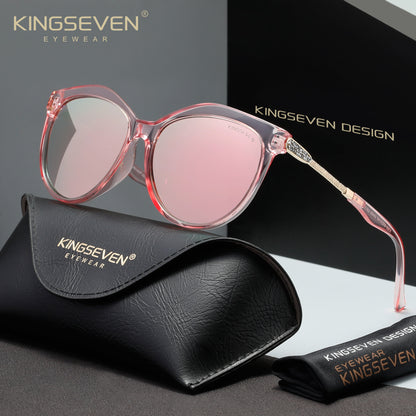 KINGSEVEN N7826 pink polarized sunglasses for women