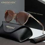 KINGSEVEN N7826 brown polarized sunglasses for women