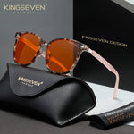 KINGSEVEN N7868 leopard-pink blue light sunglasses