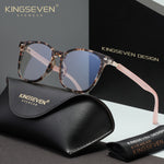 KINGSEVEN N7868 leopard-pink blue light sunglasses