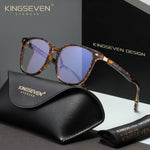 KINGSEVEN N7868 leopard-gold-gold blue light sunglasses