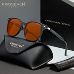 KINGSEVEN N7868 stripe-water-silver blue light sunglasses