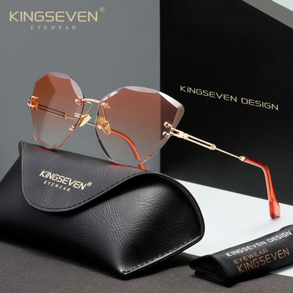 KINGSEVEN N801 orange sunglasses for women