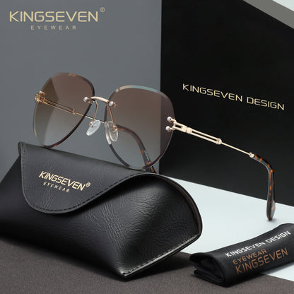 KINGSEVEN N802 brown sunglasses for women