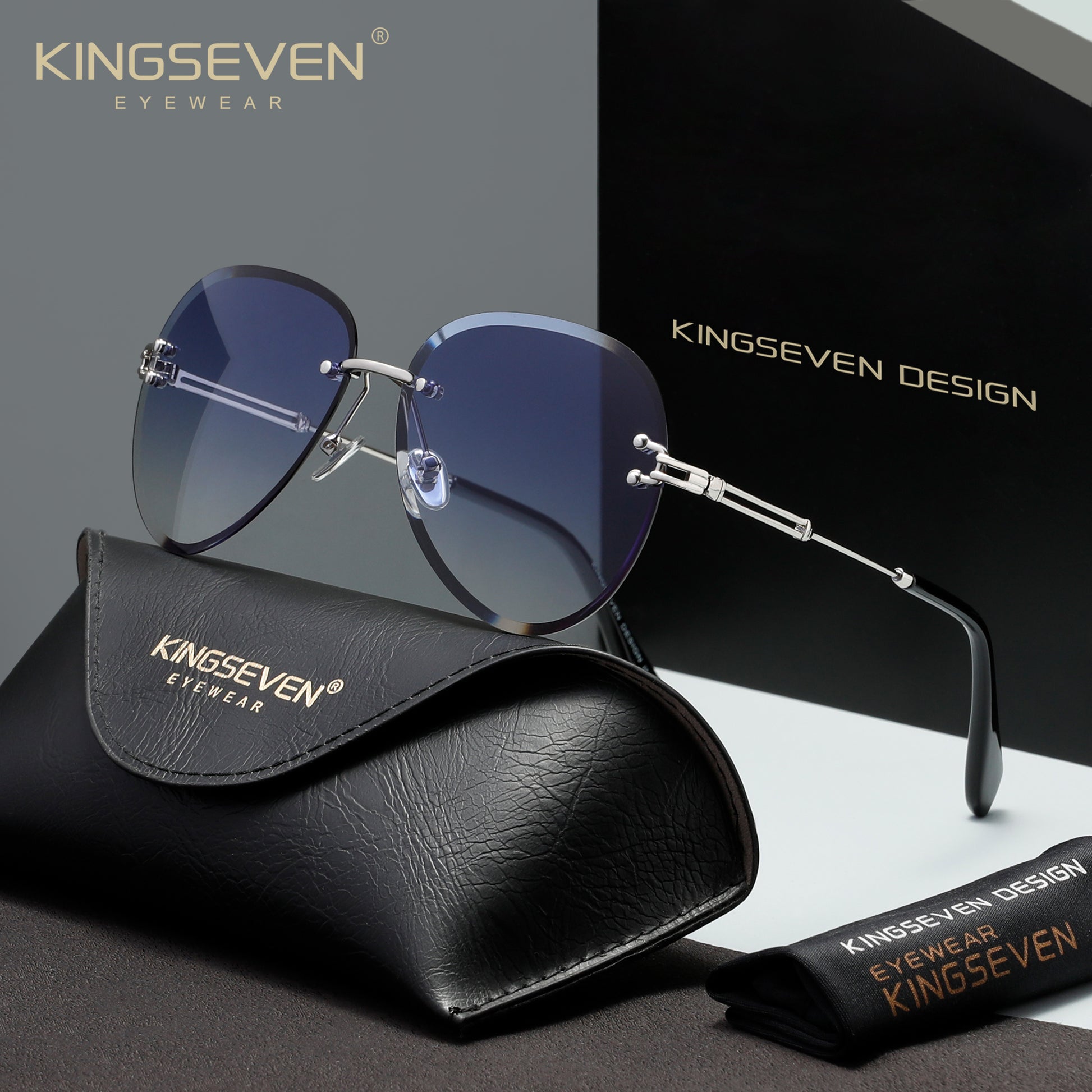 KINGSEVEN N802 blue sunglasses for women
