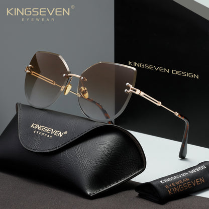KINGSEVEN N807 brown polarized sunglasses for women