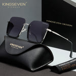 KINGSEVEN N808 black-gray polarized sunglasses for women
