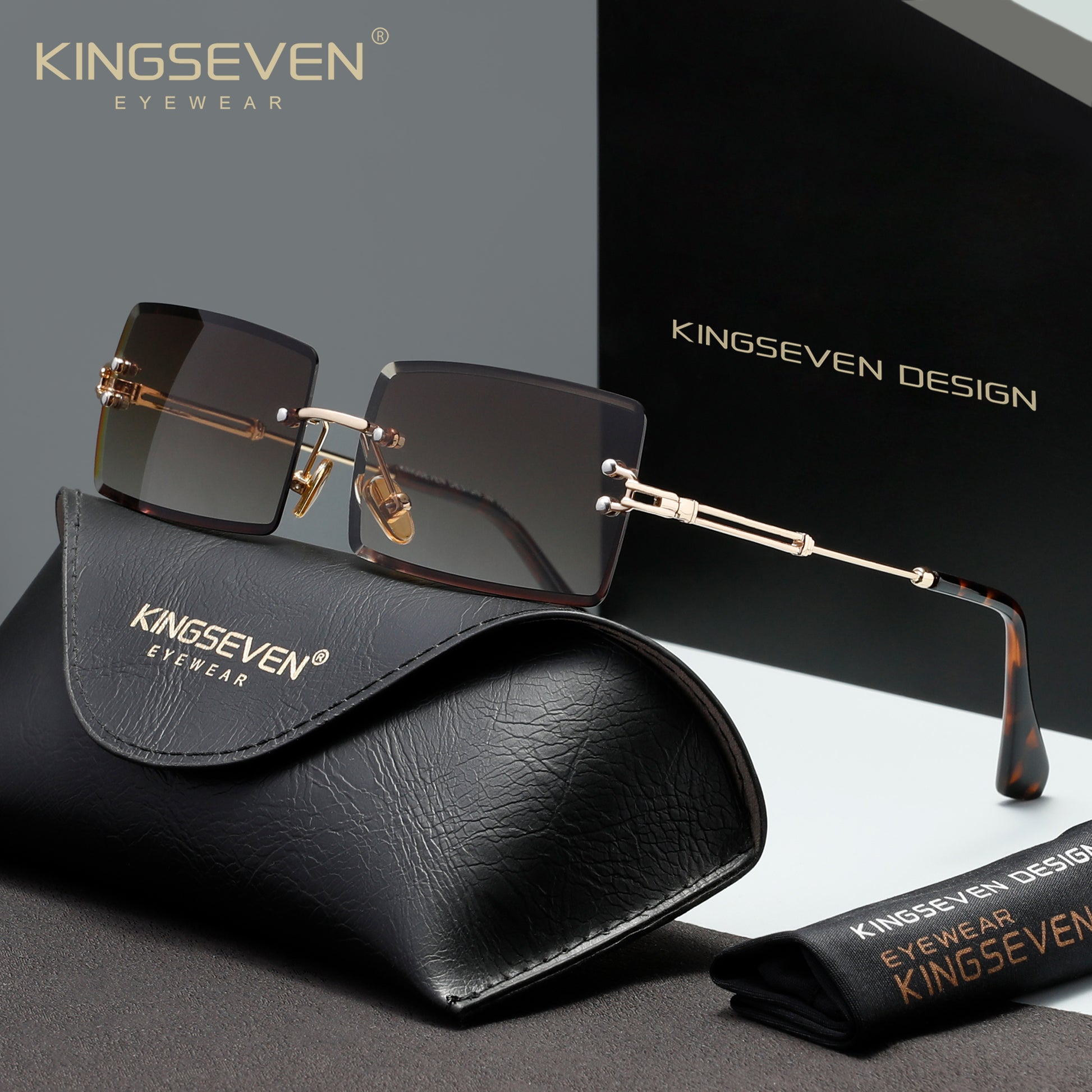 KINGSEVEN N810 brown polarized sunglasses for women