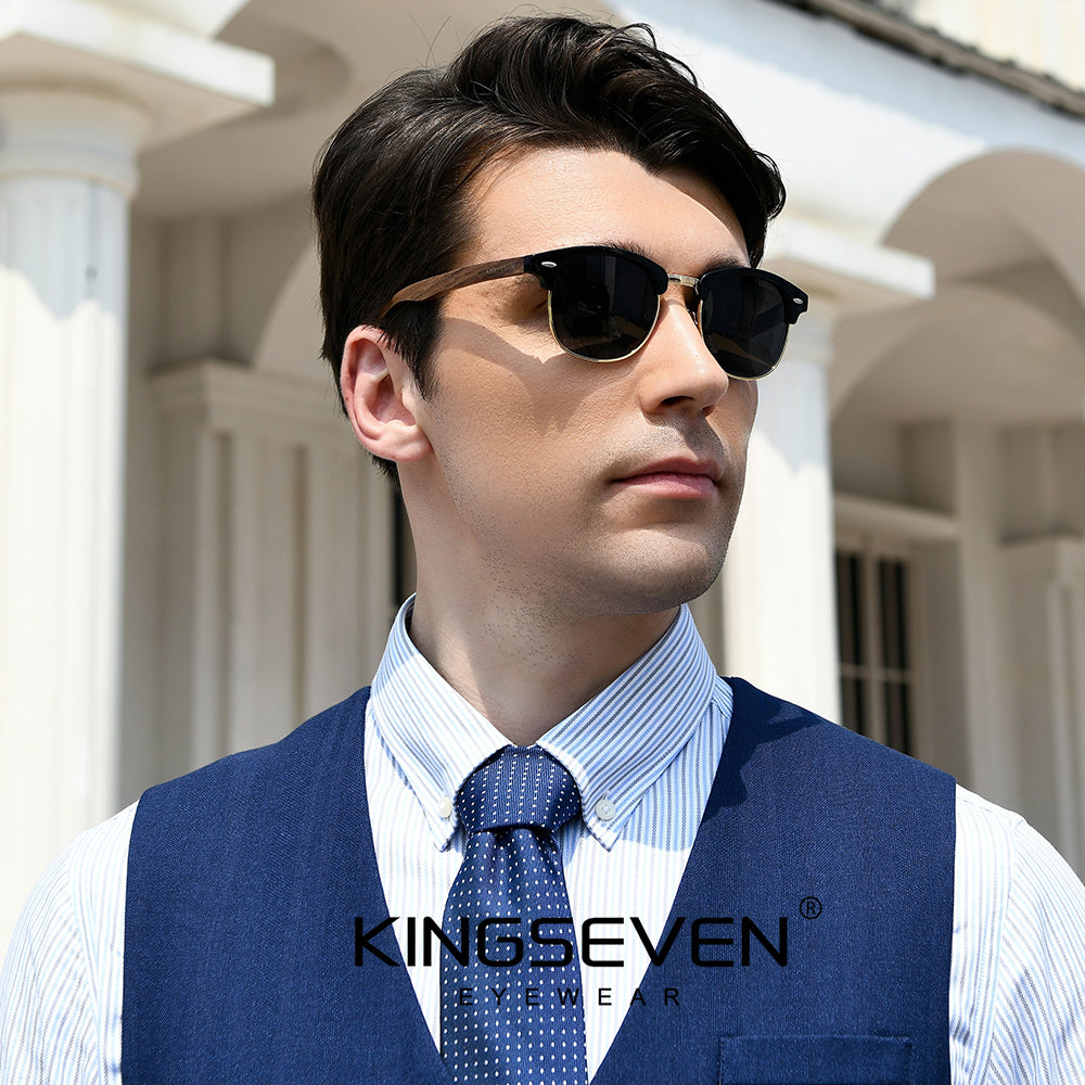Man wearing KINGSEVEN W5516 sunglasses outdoor