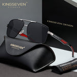 KINGSEVEN N7719 silver-gray polorized sunglasses for men