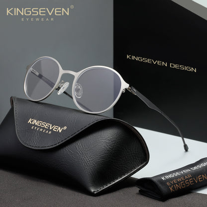 KINGSEVEN N8821 silver blue light sunglasses