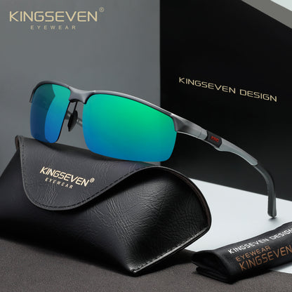 KINGSEVEN N9121 green polarized sunglasses for men