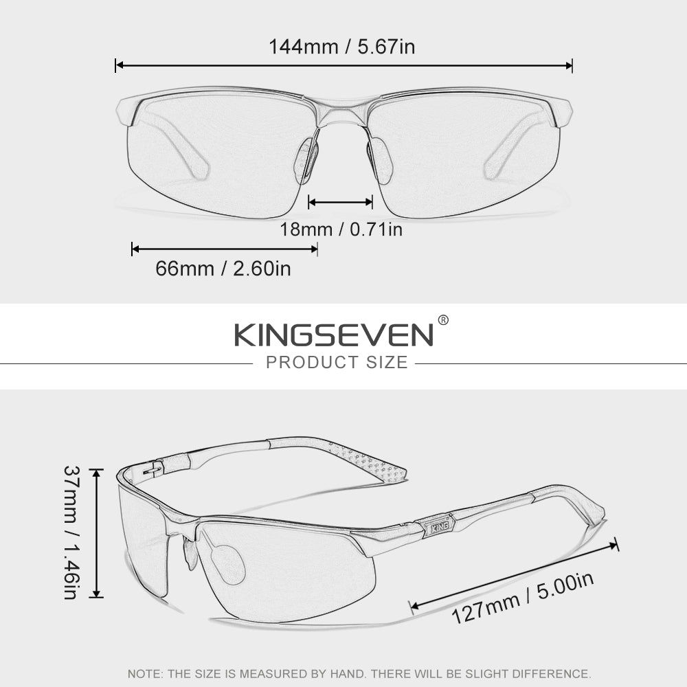 KINGSEVEN N9121 sunglasses size