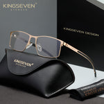 KINGSEVEN N9186 gold blue light sunglasses for men